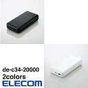 ELECOMiGRj oCobe[ 2 i USBA Type-C j 20000mAh PD ܂[d 20Wo DE-C34-20000