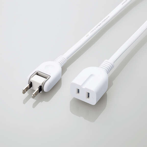 ELECOM（エレコム） 延長コード? 電源タップ コンセント 2.5m 2P 1個口 ほこりシャッター 絶縁キャップ..