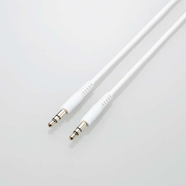 ELECOMiGRj XeI~jvO AUX I[fBIP[u 3.5mm 1m 炩 y CzWbNt iPod iPhone iPad Android wbhz  eΉ z zCg AX-35MY10WH