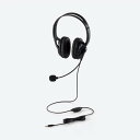 ELECOM(エレコム) ヘッドホン ヘッドセット 無指向性 マイク付き 有線 4極 3.5mm接続 ステレオ 両耳 オーバーヘッド 軽量 【 Windows ...