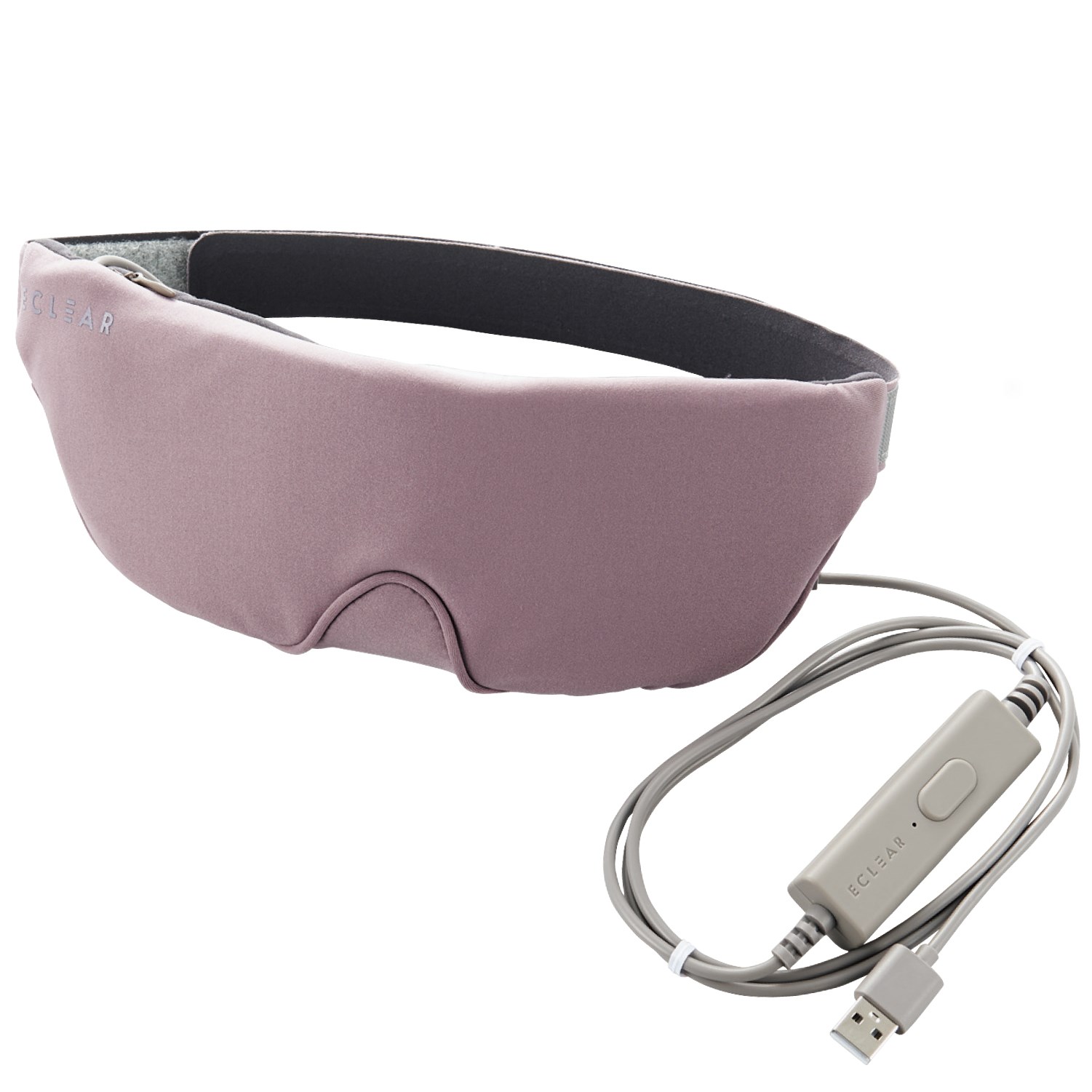 ELECOM エレコム アイマスク ホットアイマスク USB給電式 2段階温度調節 42℃・47℃ 温め 遮光 リラックス 睡眠 洗濯可 自動電源オフタイマー機能付 リラックスモーヴ HCI-H01PN