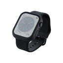 ELECOM(エレコム) アップルウォッチ カバー Apple Watch Series 8 / 7 45mm フルカバー セラミックコート ゴリラガラス 全面...