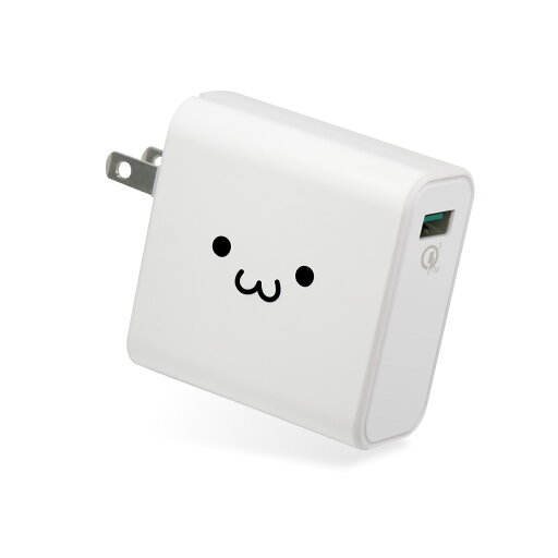 ELECOM(エレコム) スマートフォン・タブレット用AC充電器/QuickCharge3.0対応/USB1ポート/ホワイトフェイス MPA-ACUQ01WF ELECOM(エレコム) スマートフォン・タブレット用AC充電器/QuickCharge3.0対応/USB1ポート/ホワイトフェイス MPA-ACUQ01WF