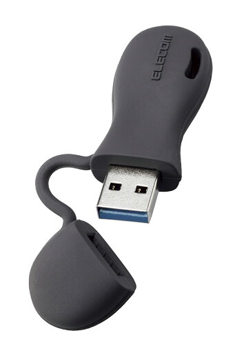 ELECOM(エレコム) USBメモリ 32GB USB3.2(Gen1)/3.1(Gen1)/3.0/2.0 USB A 一体型 キャップ式 ストラップホール付 シリコン素材 耐衝撃 【 Windows 11 Mac PC 他対応 】 ブラック MF-JRU3032GBK ELECOM(エレコム) USBメモリ 32GB USB3.2(Gen1)/3.1(Gen1)/3.0/2.0 USB A 一体型 キャップ式 ストラップホール付 シリコン素材 耐衝撃 【 Windows 11 Mac PC 他対応 】 ブラック MF-JRU3032GBK