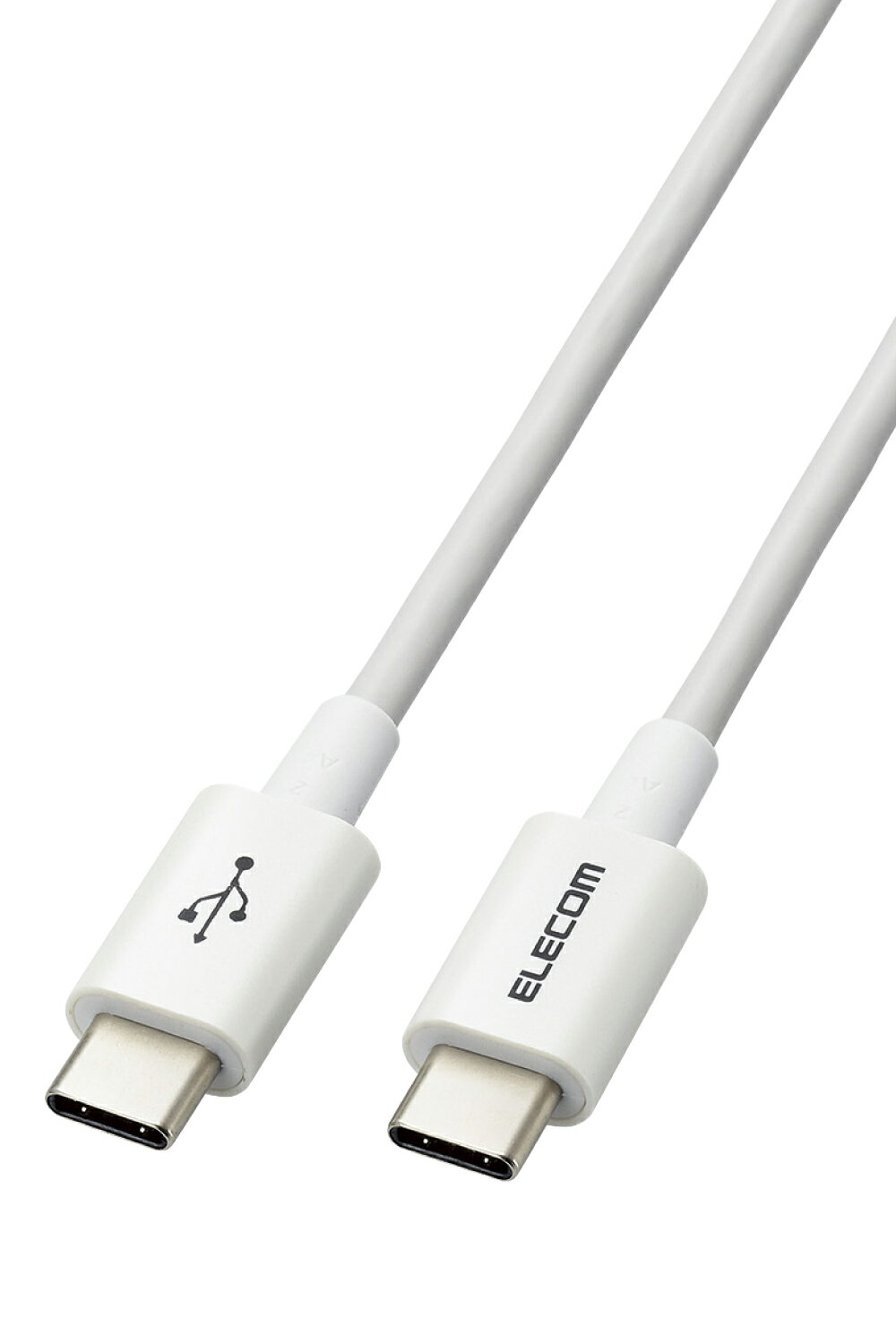 ELECOM(エレコム) タイプC ケーブル USB Type C to Type C 1.2m PD 60W対応 【 Chromebook Mac PC iPad Android Nintendo Switch 等 Type-C 機器対応 】 ホワイト MPA-CCYS12NWH