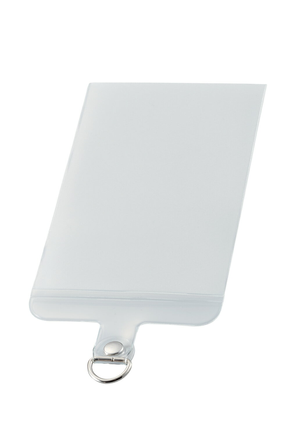 ELECOM（エレコム） スマホ ストラップホルダー シート Sサイズ ケーブル穴用 1口タイプ 1枚入り ストラップシート タグパッチ マットクリア P-STHD1CASCR