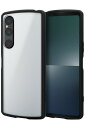 ELECOM（エレコム） Xperia 1 V （ SO-51D / SOG10 ） ケース ハイブリッド カバー 衝撃吸収 軽量 薄型 背面カメラ周り保護 ワイヤレス充電可 背面マットクリア ブラック PM-X231TSLFCSBK