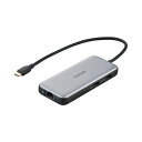 ELECOMiGRj USB Type C hbLOXe[V nu 6-in-1 PD 85Wo USB-C ~2 USB-A ~2 HDMI ~1 RJ45 ~1 y Windows 11 10 macOS iPadOS Ή z Vo[ DST-C27SV