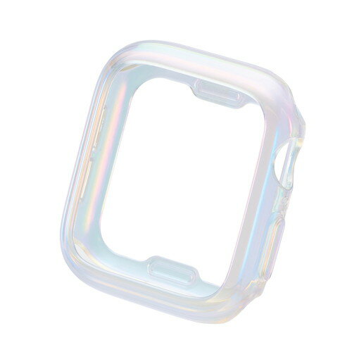 ELECOM（エレコム） アップルウォッチ カバー Apple Watch SE ( 第2世代 / 第1世代 ) / Series 6 / 5 / 4 [ 40mm ] バンパー ソフト ケース 側面保護 オーロラクリア AW-23EBPUACR