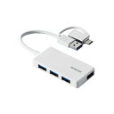 ELECOMiGRj USB nu USB3.1 Gen1 USB-ARlN^ Type-C ϊA_v^[t USB-A|[g ~4 oXp[ ^ P[u10cm zCg