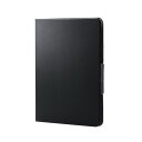 ELECOM (エレコム)11インチ iPad Pro ( M4 ) ケース レザー カバー 手帳型 タッチペンホルダー スリープ対応 マグネット フラップ フリーアングル スタンド機能 薄型 ブラック
