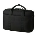 ELECOM(エレコム)ビジネスバッグ 防犯 ブリーフケース 11L 2Way ( 手提げ / 肩掛け ) TSAロック(ダイヤルロック式) 14インチPC収納可 A4対応 撥水加工 キャリーオン仕様 ブラック BM-CBSC01BK