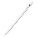 ELECOM(エレコム)タッチペン iPad用 充電式 スタイラスペン USB Type-C 急速充電 傾き検知 誤作動防止 磁気吸着 【 2018年以降 iPad / Pro / Air / mini 各種対応 】 ホワイト P-TPACSTAP07WH