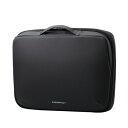ELECOM(エレコム)パソコンケース 14インチ ハンドル付 PCバッグ 衝撃吸収 【 ~14インチ MacBook Chromebook Lenovo など 収納可 】 ダブルファスナー ZEROSHOCK ブラック ZSB-IBPRL14BK(2)