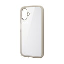 ELECOM(エレコム)Galaxy A25 5G ケース ハイブリッド カバー 衝撃吸収 軽量 薄型 カメラレンズ保護設計 ストラップホール ストラップホールシート付 TOUGH SLIM LITE カフェオレ PM-G253TSLFCBE(2)