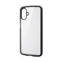 ELECOM(エレコム)Galaxy A25 5G ケース ハイブリッド カバー 衝撃吸収 軽量 薄型 カメラレンズ保護設計 ストラップホール付 ストラップホールシート付 TOUGH SLIM LITE ブラック PM-G253TSLFCBK