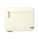 ELECOM(エレコム)タブレットバッグ 汎用 13インチ スタンド タッチペンホルダー付き ケース 耐衝撃 帆布素材 収納ポケット付き 【 ~13インチまでの タブレット 対応 】 ホワイト TB-13ACMFWH