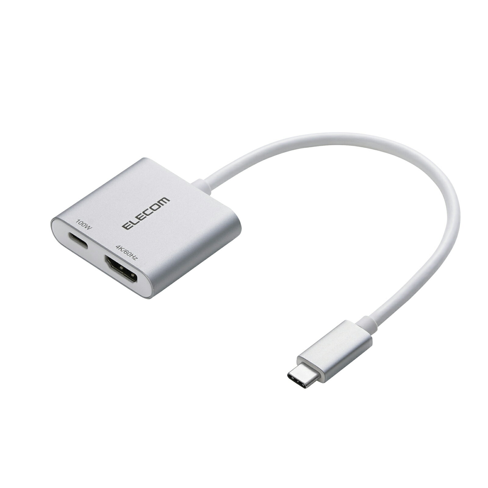 ELECOM（エレコム）USB Type-C HDMI 変換アダプタ PD100W充電ポート搭載 4K対応 【 USB-Cポート搭載 iP..