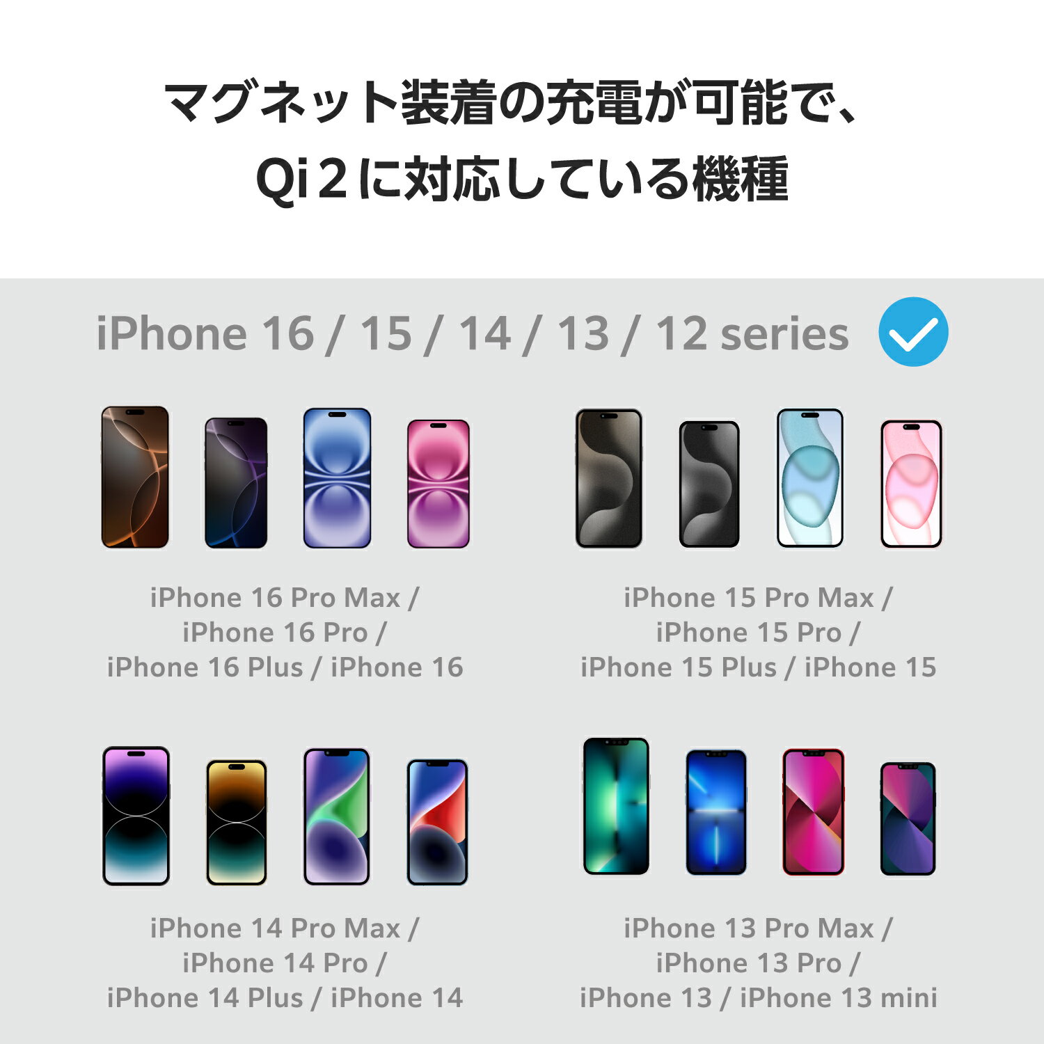 ELECOM�ʥ��쥳��� �磻��쥹���Ŵ� �ޥ��ͥåȼ� Qi2 15W ��®���� ����ѥ��� �� Magsafe �б� iPhone / Qi2�����б� ���ޥ� ������ �� �֥�å� W-MA10BK