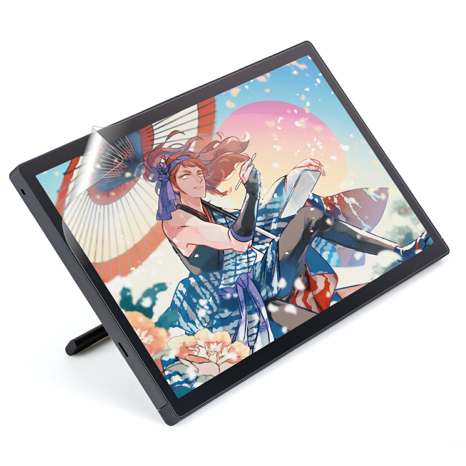 ELECOM（エレコム） Wacom Cintiq 24 ( DTK246 ) / touch ( DTH246 ) フィルム 紙心地 上質紙タイプ 反射防止 アンチグレア 指紋防止 気泡防止 自己吸着 TB-WC24FLAPL