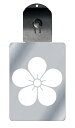 光るキーホルダー 家紋シリーズ 梅の花 (うめのはな) 7色に光る 家紋 入り キーホルダー 光る LED 夜 安全 キー USB充電 バッグチャーム LEDラ...