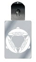 光るキーホルダー 家紋シリーズ 三つ寄せ笠 (みつよせがさ) 7色に光る 家紋 入り キーホルダー 光る LED 夜 安全 キー USB充電 バッグチャーム L...