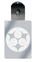 光るキーホルダー 家紋シリーズ 三つ割り三つ柏 (みつわりみつがしわ) 7色に光る 家紋 入り キーホルダー 光る LED 夜 安全 キー USB充電 バッグチャーム LEDライト 夜道 交通安全 防犯 アクリル ストラップ 送料無料|詳細画像