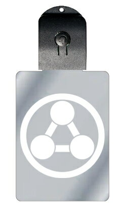 光るキーホルダー 家紋シリーズ 丸に三つ鏡 (まるにみつかがみ) 7色に光る 家紋 入り キーホルダー 光る LED 夜 安全 キー USB充電 バッグチャーム...