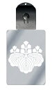 光るキーホルダー 家紋シリーズ 五三桐 (ごさんきり) 7色に光る 家紋 入り キーホルダー 光る LED 夜 安全 キー USB充電 バッグチャーム LEDラ...