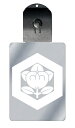 光るキーホルダー 家紋シリーズ 一重亀甲に橘 (ひとえきっこうにたちばな) 7色に光る 家紋 入り キーホルダー 光る LED 夜 安全 キー USB充電 バッ...