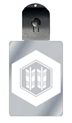 光るキーホルダー 家紋シリーズ 亀甲に並び矢 (きっこうにならびや) 7色に光る 家紋 入り キーホルダー 光る LED 夜 安全 キー USB充電 バッグチャ...