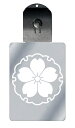 光るキーホルダー 家紋シリーズ 雪輪に山桜 (ゆきわにやまざくら) 7色に光る 家紋 入り キーホルダー 光る LED 夜 安全 キー USB充電 バッグチャー...