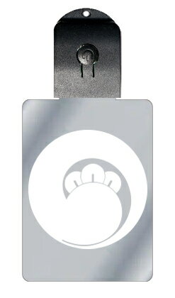 光るキーホルダー 家紋シリーズ 右一つ丁子巴 (みぎひとつちょうじともえ) 7色に光る 家紋 入り キーホルダー 光る LED 夜 安全 キー USB充電 バッ...