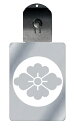 光るキーホルダー 家紋シリーズ 石持ち地抜き花菱 (こくもちじぬきはなびし) 7色に光る 家紋 入り キーホルダー 光る LED 夜 安全 キー USB充電 バッグチャーム LEDライト 夜道 交通安全 防犯 アクリル ストラップ 送料無料(4)