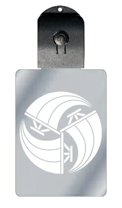 光るキーホルダー 家紋シリーズ 三つ帆の丸 (みつほのまる) 7色に光る 家紋 入り キーホルダー 光る LED 夜 安全 キー USB充電 バッグチャーム L...