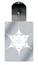 光るキーホルダー 家紋シリーズ 鞠挟みに剣片喰 (まりばさみにけんかたばみ) 7色に光る 家紋 入り キーホルダー 光る LED 夜 安全 キー USB充電 バ...