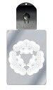 光るキーホルダー 家紋シリーズ 三つ松 (みつまつ) 7色に光る 家紋 入り キーホルダー 光る LED 夜 安全 キー USB充電 バッグチャーム LEDライ...