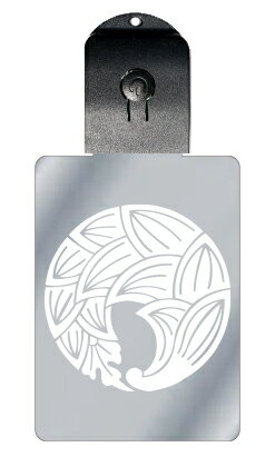 光るキーホルダー 家紋シリーズ 一つ茗荷の丸 (ひとつみょうがのまる) 7色に光る 家紋 入り キーホルダー 光る LED 夜 安全 キー USB充電 バッグチ...