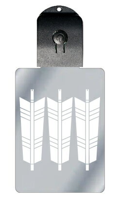 光るキーホルダー 家紋シリーズ 三つ並び矢 (みつならびや) 7色に光る 家紋 入り キーホルダー 光る LED 夜 安全 キー USB充電 バッグチャーム L...