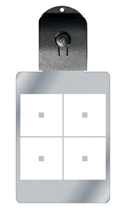 光るキーホルダー 家紋シリーズ 平四つ目 (ひらよつめ) 7色に光る 家紋 入り キーホルダー 光る LED 夜 安全 キー USB充電 バッグチャーム LED...