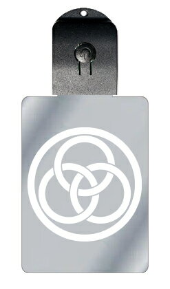 光るキーホルダー 家紋シリーズ 丸に三つ輪違い (まるにみつわちがい) 7色に光る 家紋 入り キーホルダー 光る LED 夜 安全 キー USB充電 バッグチ...