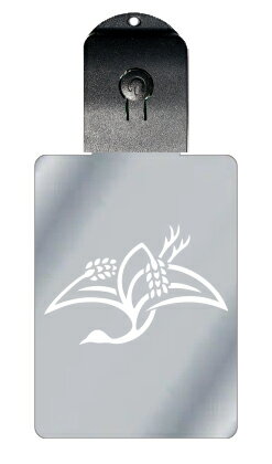 光るキーホルダー 家紋シリーズ 稲鶴 (いねつる) 7色に光る 家紋 入り キーホルダー 光る LED 夜 安全 キー USB充電 バッグチャーム LEDライト...