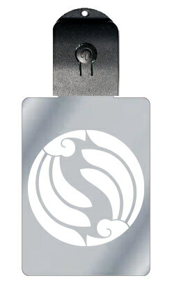 光るキーホルダー 家紋シリーズ 入れ違い割り羽団扇 (いれちがいわりはうちわ) 7色に光る 家紋 入り キーホルダー 光る LED 夜 安全 キー USB充電 ...