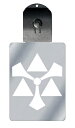 光るキーホルダー 家紋シリーズ 剣三つ鱗 (けんみつうろこ) 7色に光る 家紋 入り キーホルダー 光る LED 夜 安全 キー USB充電 バッグチャーム L...