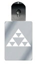 光るキーホルダー 家紋シリーズ 三つ盛り三つ鱗 (みつもりみつうろこ) 7色に光る 家紋 入り キーホルダー 光る LED 夜 安全 キー USB充電 バッグチ...