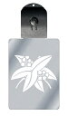 光るキーホルダー 家紋シリーズ 違い沢瀉 (ちがいおもだか) 7色に光る 家紋 入り キーホルダー 光る LED 夜 安全 キー USB充電 バッグチャーム L...