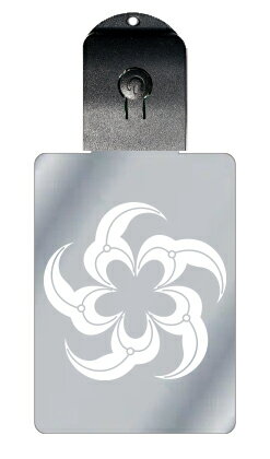 光るキーホルダー 家紋シリーズ 五つ捻じ沢瀉 (いつつねじおもだか) 7色に光る 家紋 入り キーホルダー 光る LED 夜 安全 キー USB充電 バッグチャ...