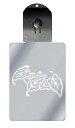 光るキーホルダー 家紋シリーズ 陰蝙蝠柏 (かげこうもりがしわ) 7色に光る 家紋 入り キーホルダー 光る LED 夜 安全 キー USB充電 バッグチャーム...