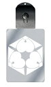 光るキーホルダー 家紋シリーズ 六角三つ割り剣片喰 (ろっかくみつわりけんかたばみ) 7色に光る 家紋 入り キーホルダー 光る LED 夜 安全 キー USB...