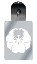 光るキーホルダー 家紋シリーズ 浮線剣片喰 (ふせんけんかたばみ) 7色に光る 家紋 入り キーホルダー 光る LED 夜 安全 キー USB充電 バッグチャー...